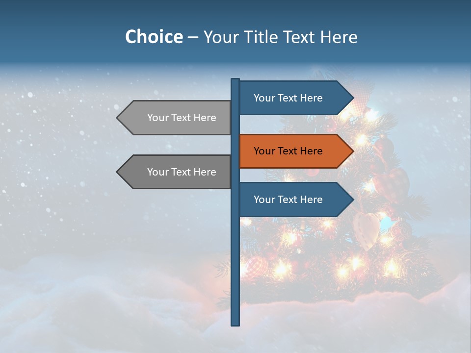 Blue Dark December PowerPoint Template