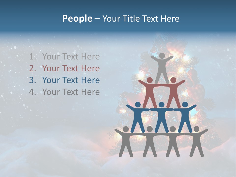 Blue Dark December PowerPoint Template