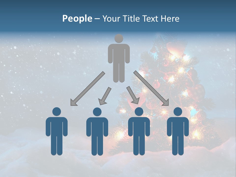 Blue Dark December PowerPoint Template