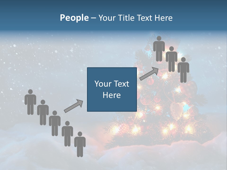 Blue Dark December PowerPoint Template