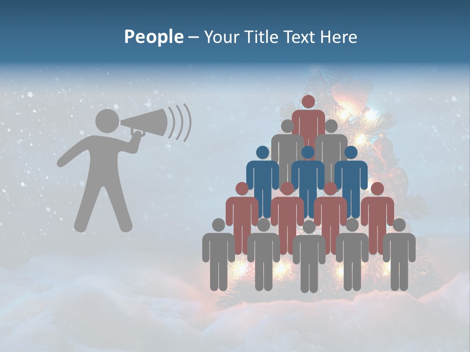 Blue Dark December PowerPoint Template