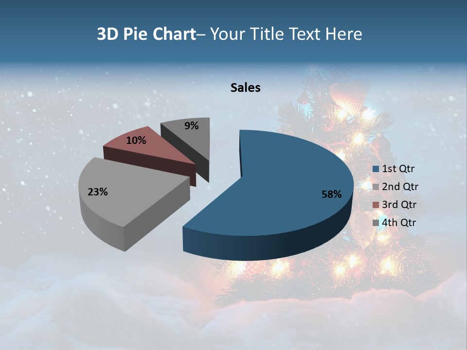 Blue Dark December PowerPoint Template