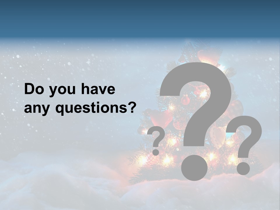 Blue Dark December PowerPoint Template