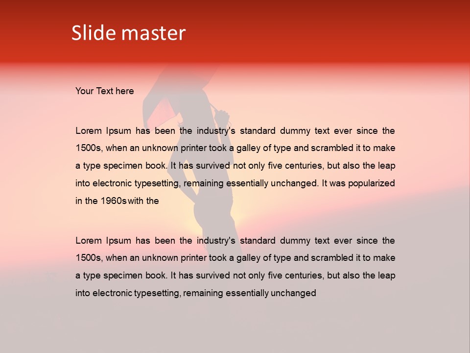 Victory Skyline Sky PowerPoint Template