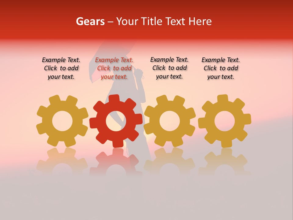 Victory Skyline Sky PowerPoint Template