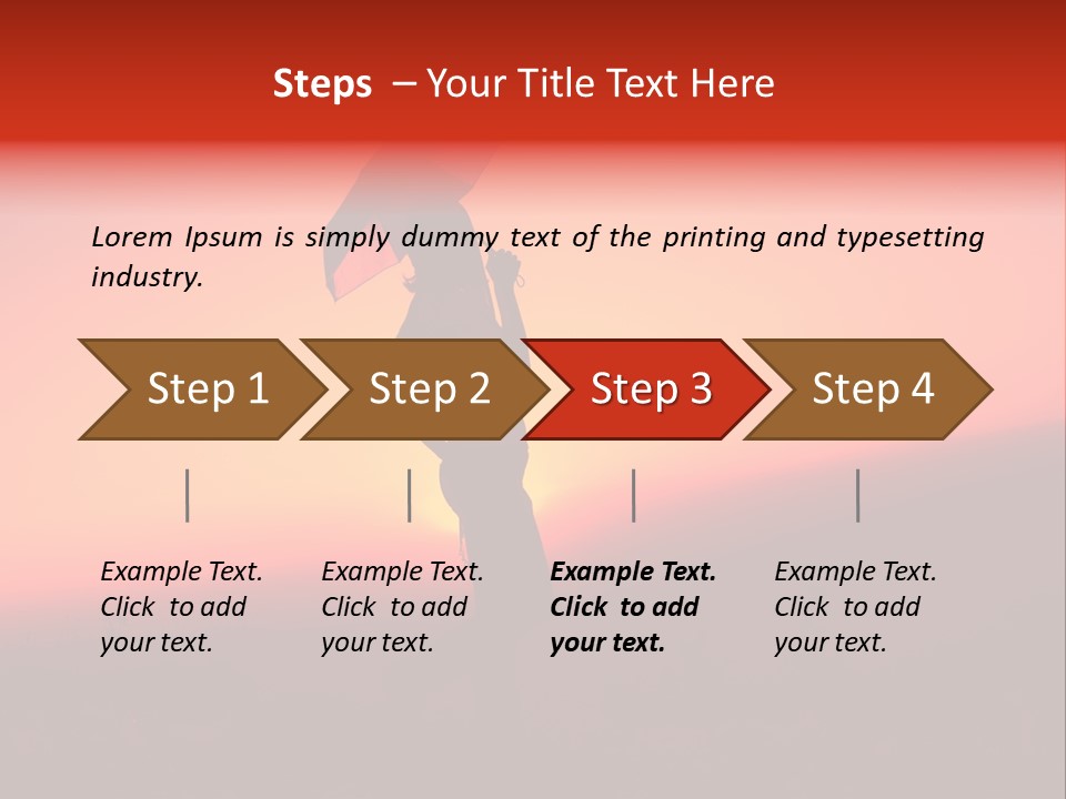 Victory Skyline Sky PowerPoint Template