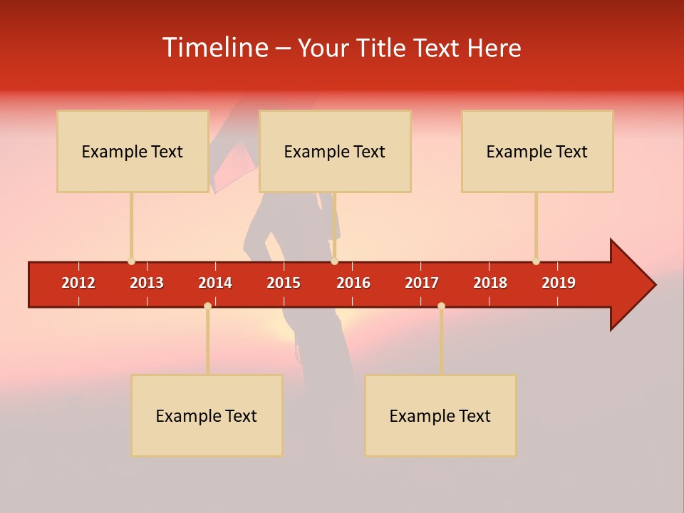 Victory Skyline Sky PowerPoint Template