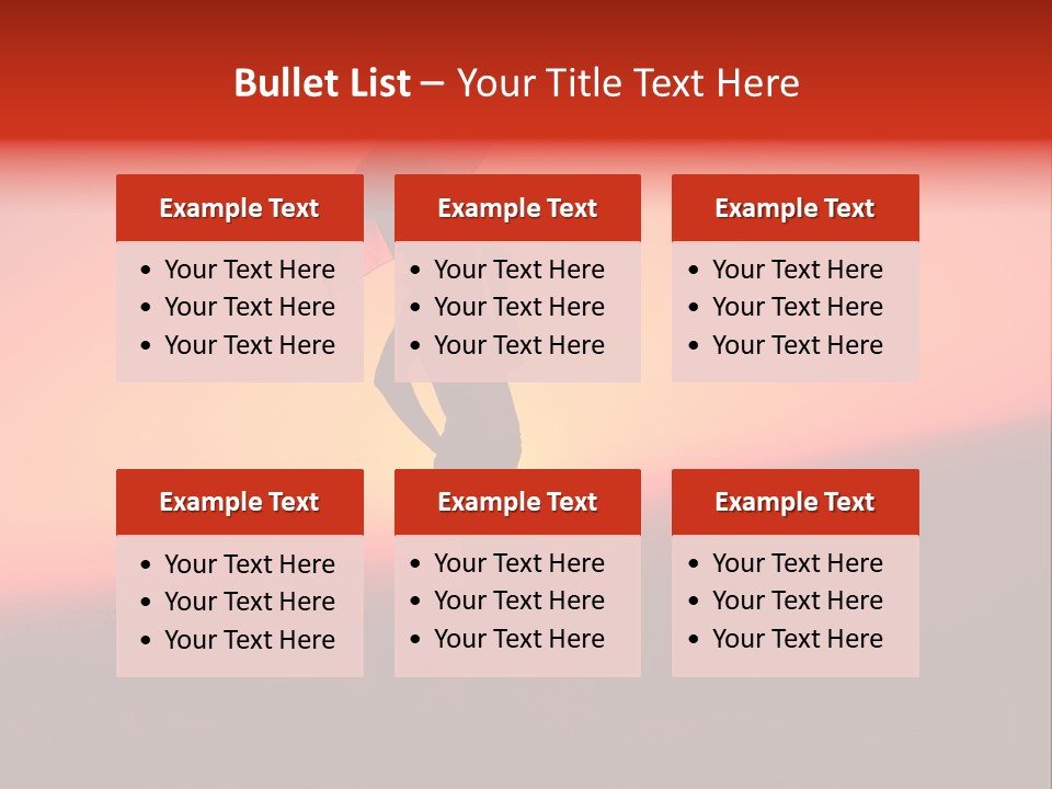 Victory Skyline Sky PowerPoint Template