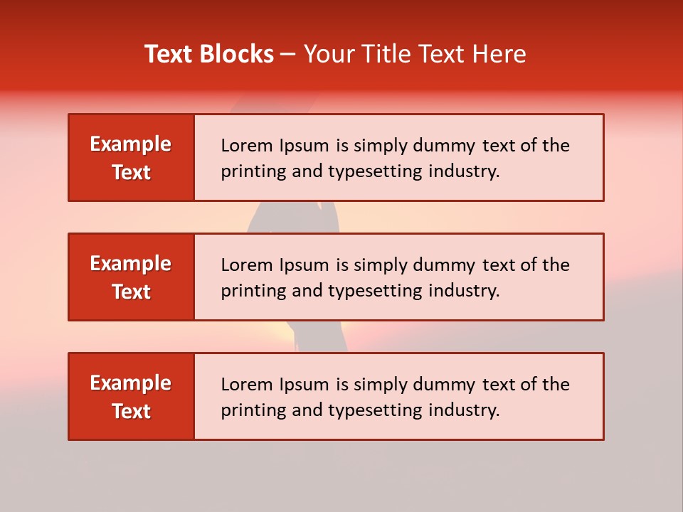 Victory Skyline Sky PowerPoint Template