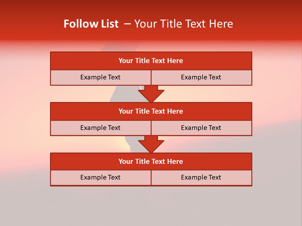 Victory Skyline Sky PowerPoint Template