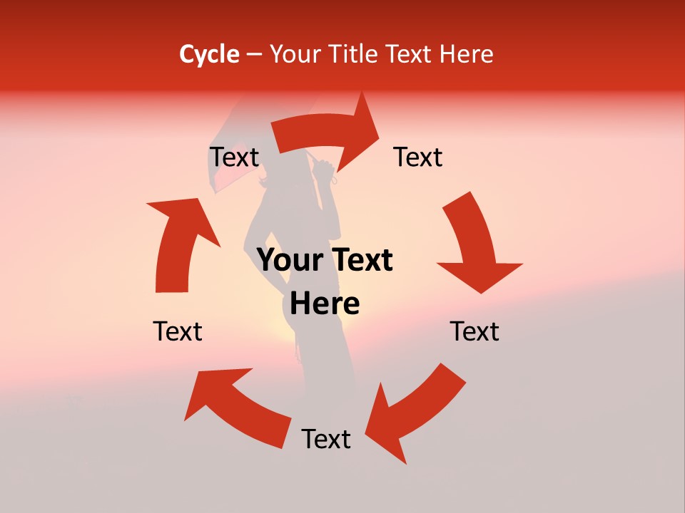 Victory Skyline Sky PowerPoint Template