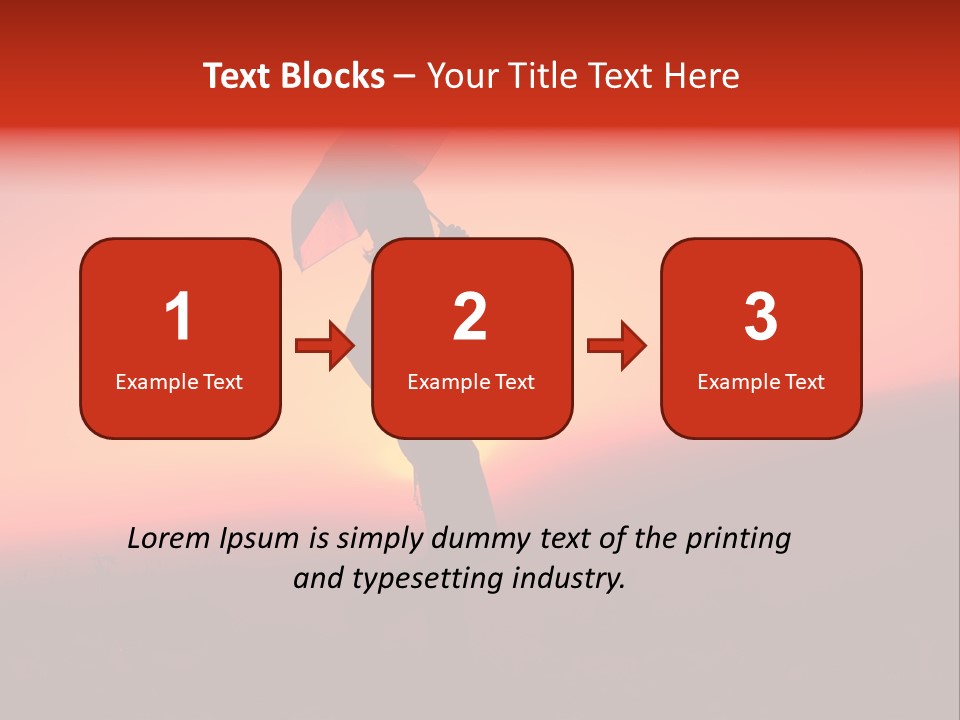 Victory Skyline Sky PowerPoint Template