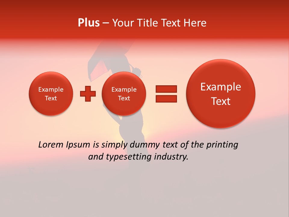 Victory Skyline Sky PowerPoint Template