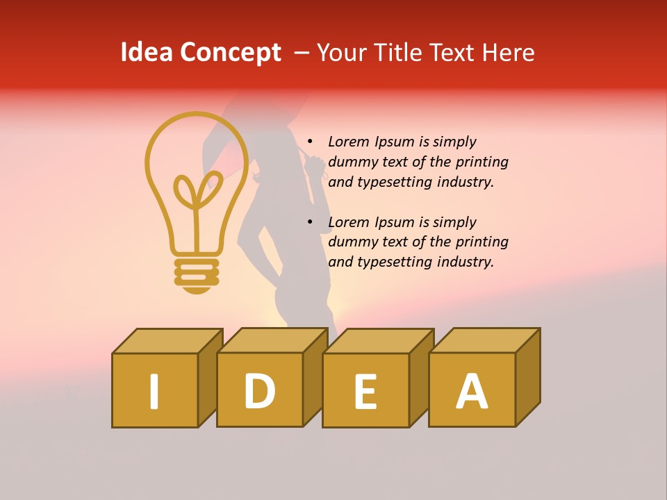 Victory Skyline Sky PowerPoint Template