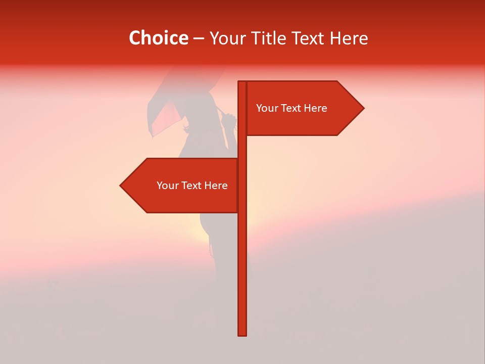 Victory Skyline Sky PowerPoint Template