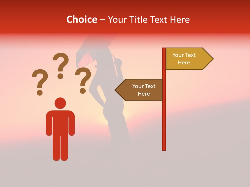 Victory Skyline Sky PowerPoint Template