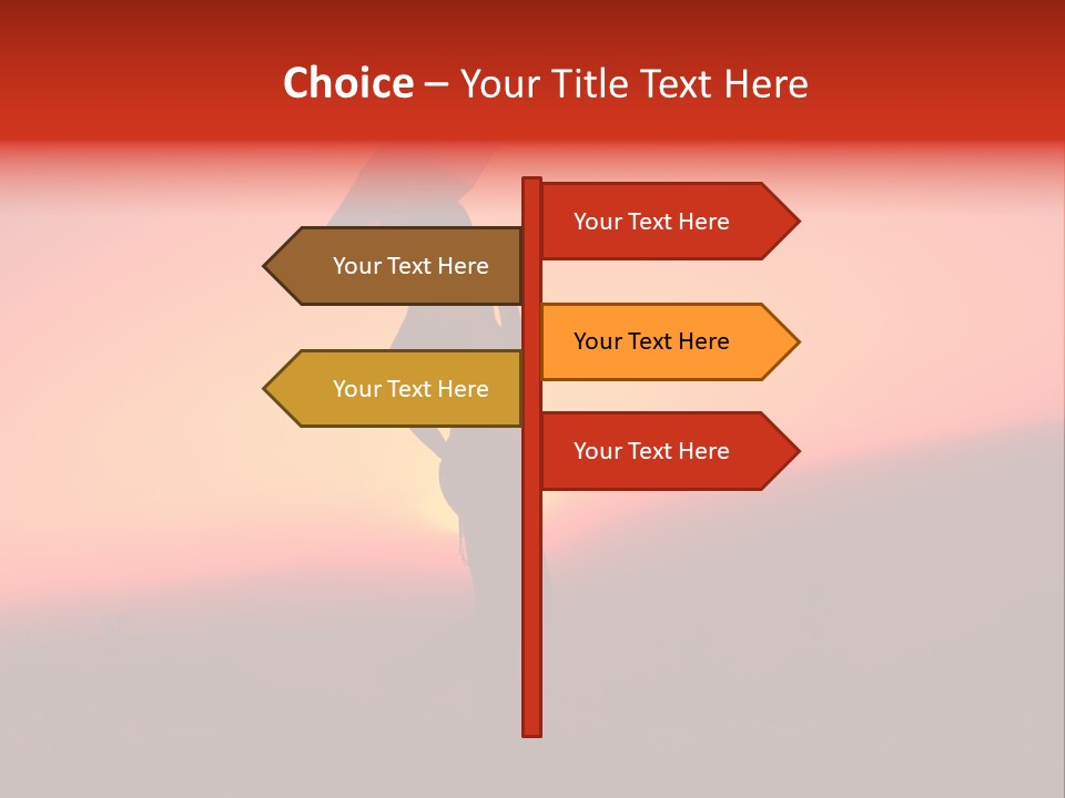 Victory Skyline Sky PowerPoint Template