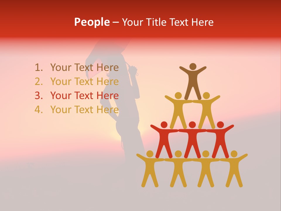 Victory Skyline Sky PowerPoint Template