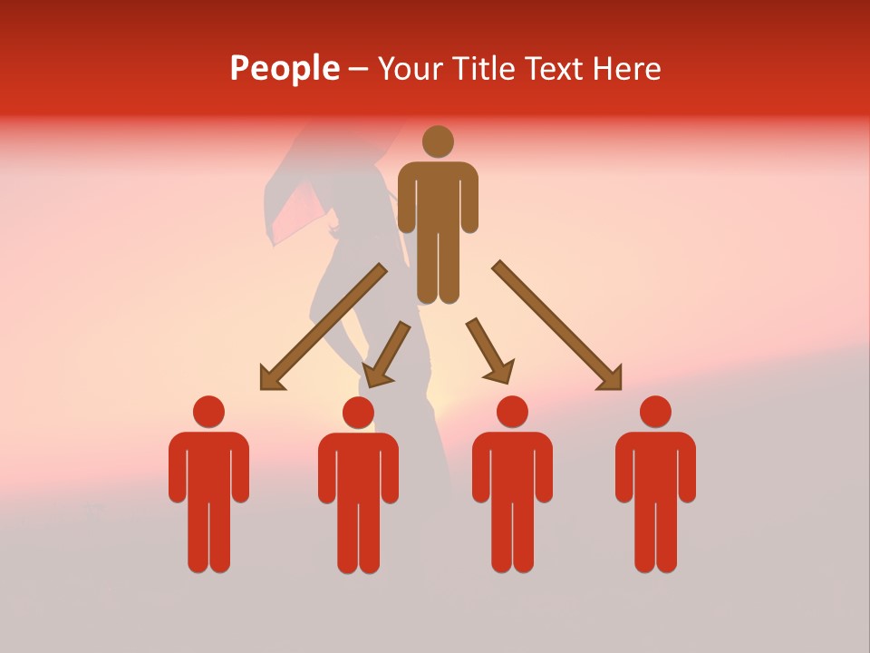 Victory Skyline Sky PowerPoint Template