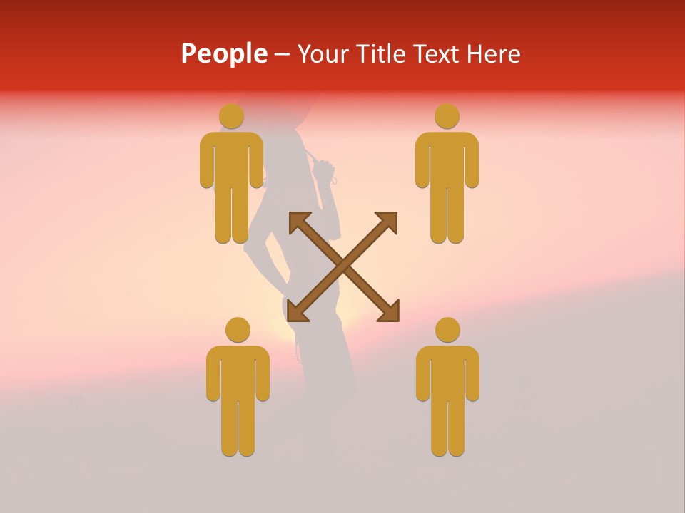 Victory Skyline Sky PowerPoint Template