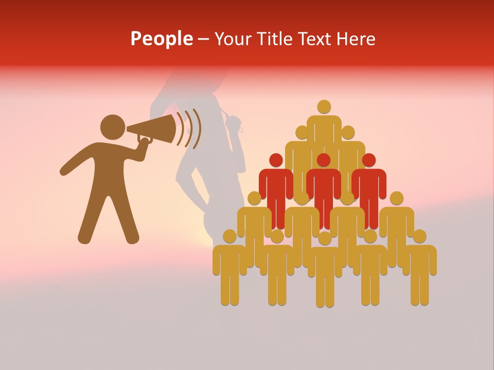 Victory Skyline Sky PowerPoint Template