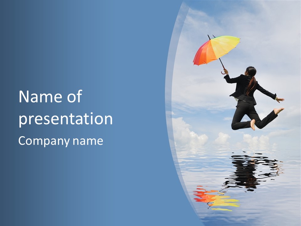 Entrepreneur Active Enjoyment PowerPoint Template