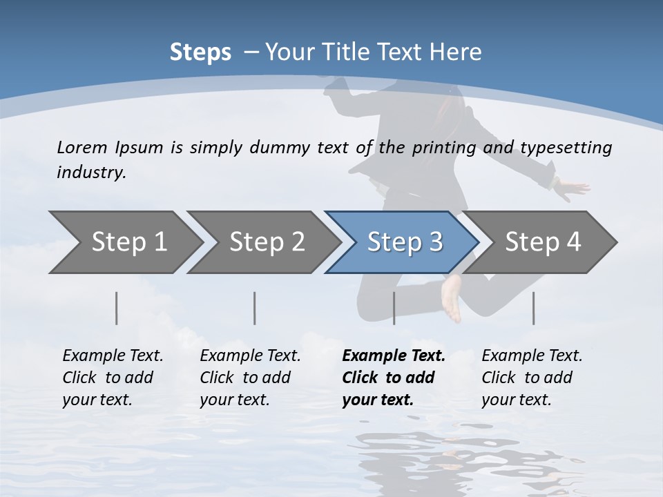 Entrepreneur Active Enjoyment PowerPoint Template