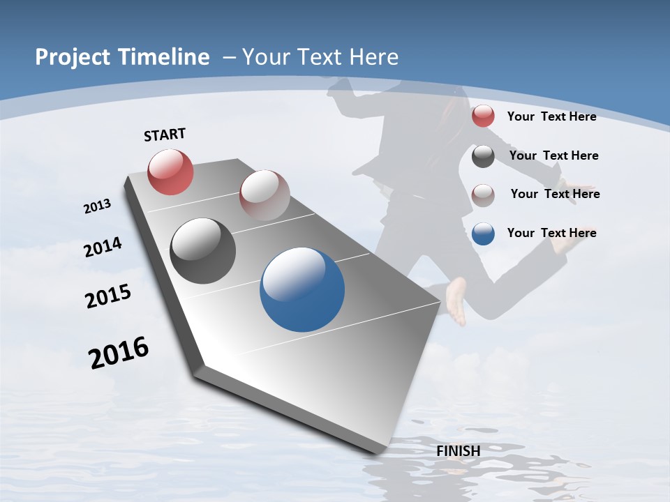 Entrepreneur Active Enjoyment PowerPoint Template