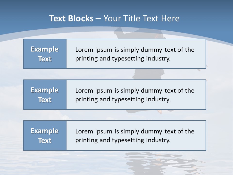 Entrepreneur Active Enjoyment PowerPoint Template