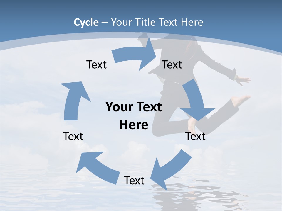 Entrepreneur Active Enjoyment PowerPoint Template