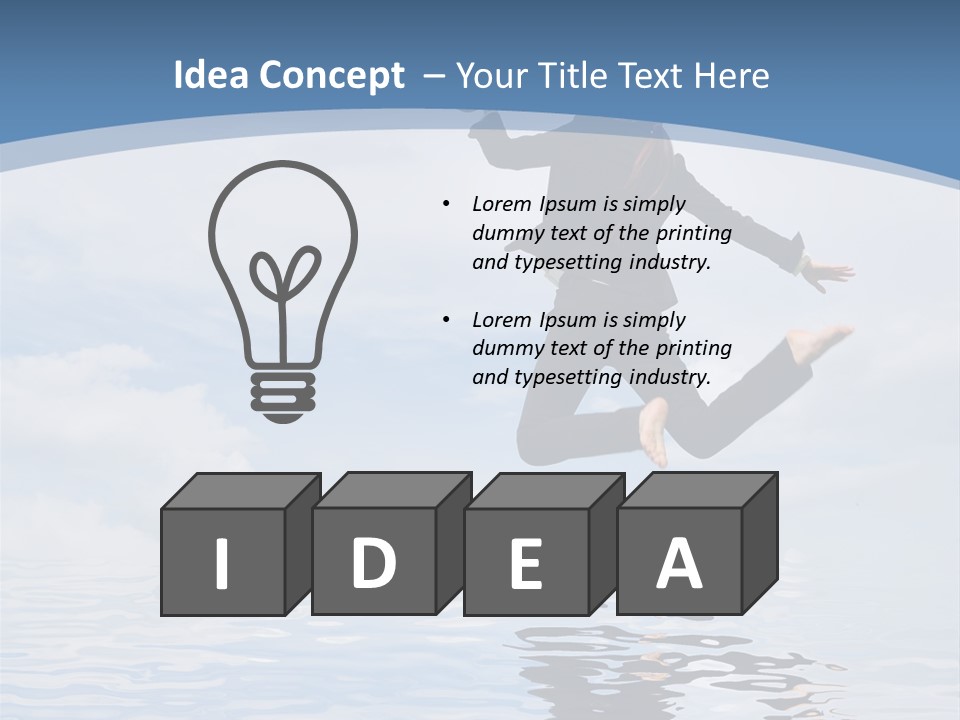 Entrepreneur Active Enjoyment PowerPoint Template