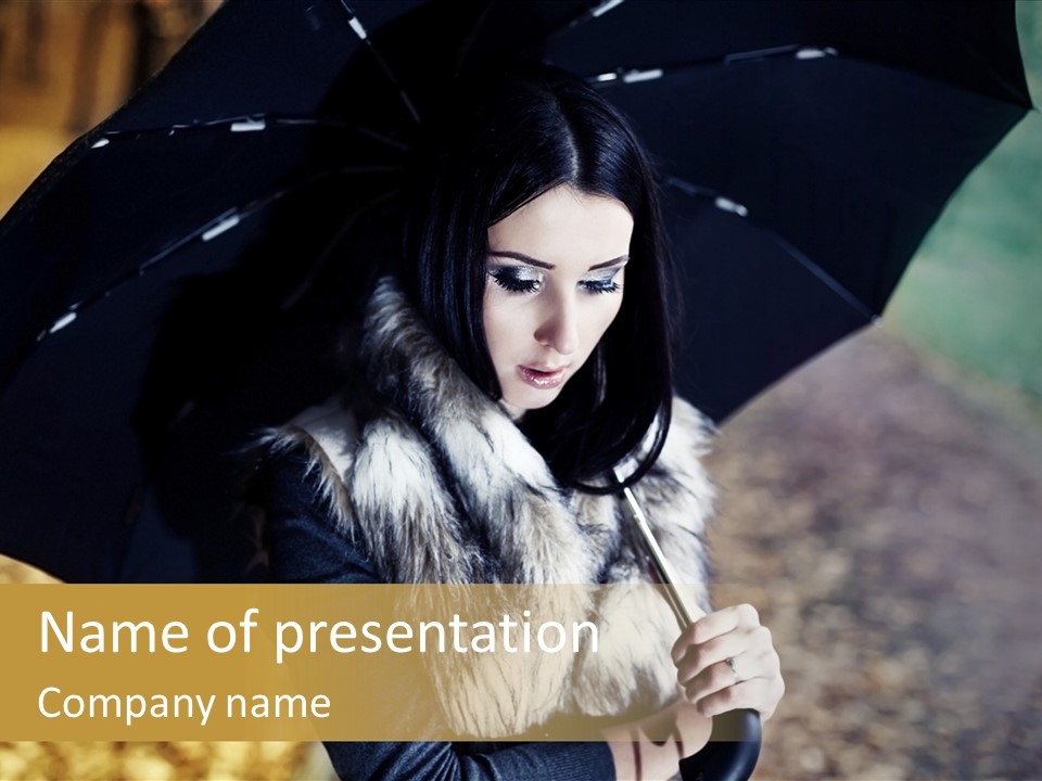 Hair Grass Sweater PowerPoint Template