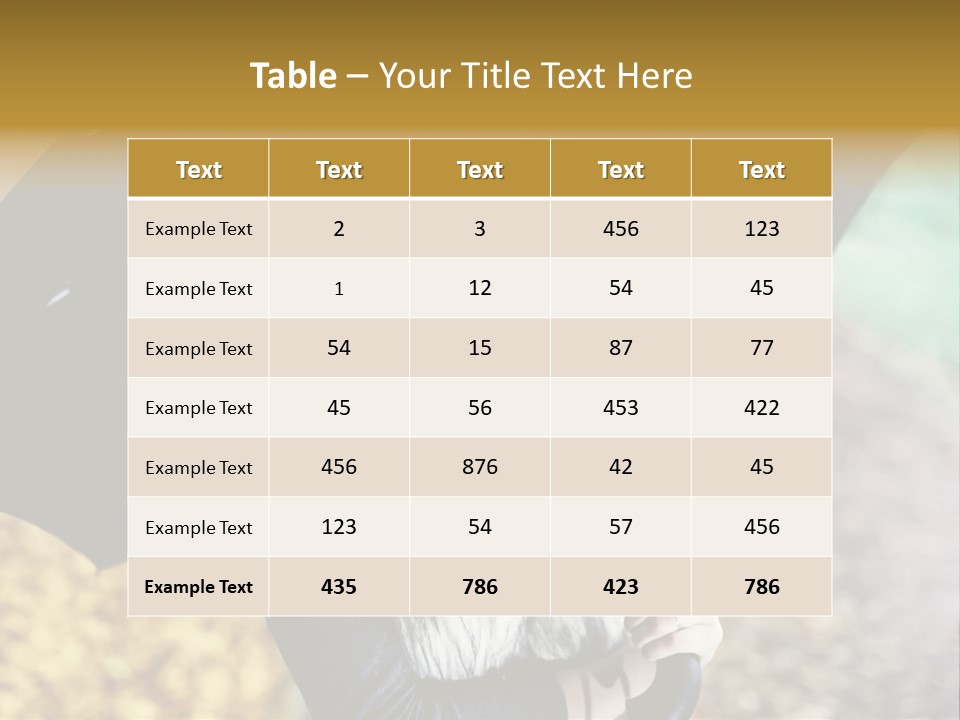 Hair Grass Sweater PowerPoint Template