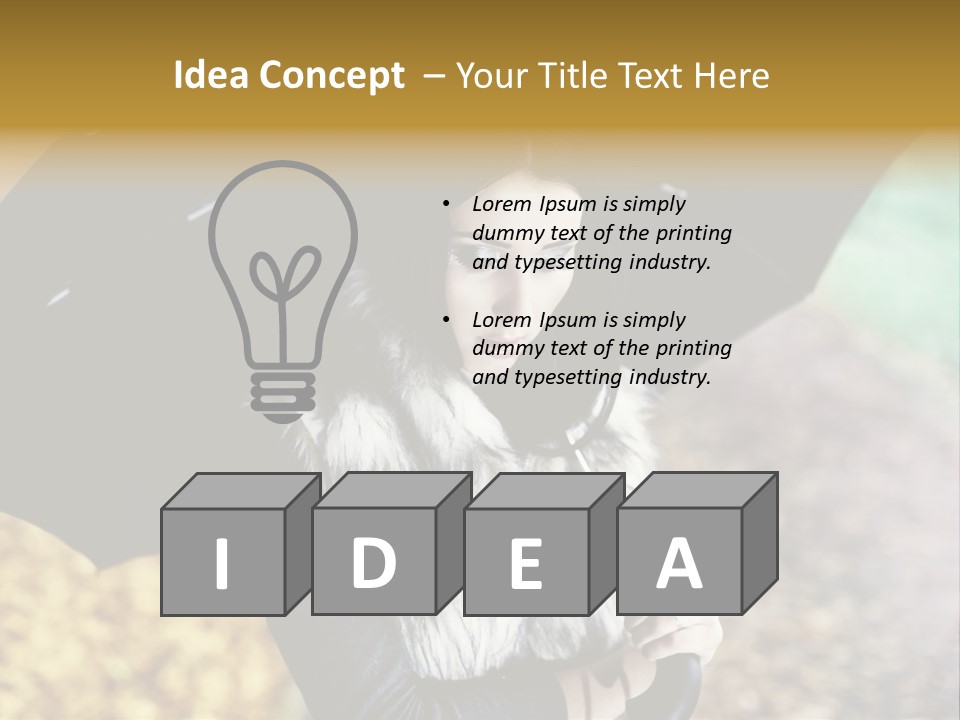 Hair Grass Sweater PowerPoint Template