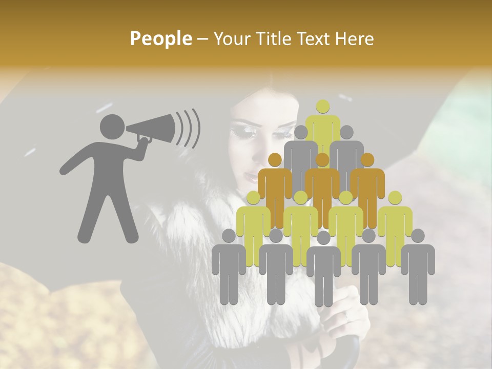 Hair Grass Sweater PowerPoint Template