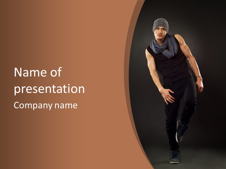 Sexy Emotion Body PowerPoint Template