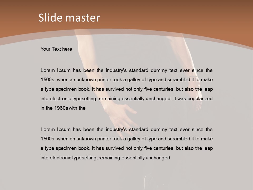 Sexy Emotion Body PowerPoint Template