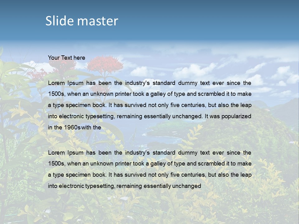 Sunny Coast Recreation PowerPoint Template