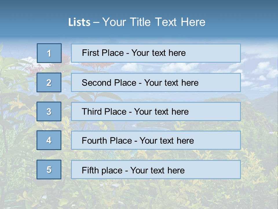 Sunny Coast Recreation PowerPoint Template