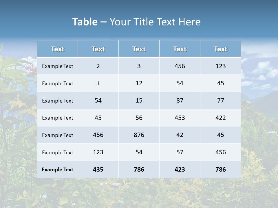 Sunny Coast Recreation PowerPoint Template