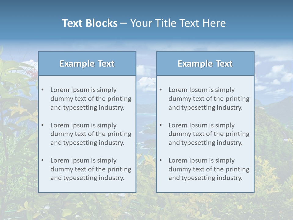 Sunny Coast Recreation PowerPoint Template