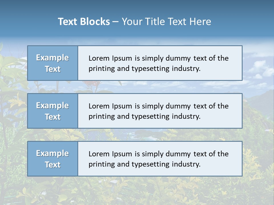 Sunny Coast Recreation PowerPoint Template