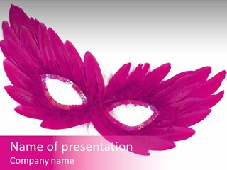 Feather Venetian Holiday PowerPoint Template