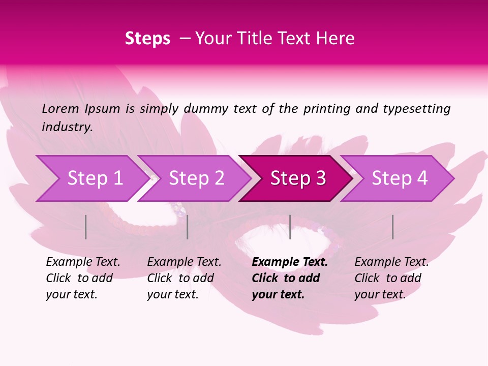 Feather Venetian Holiday PowerPoint Template