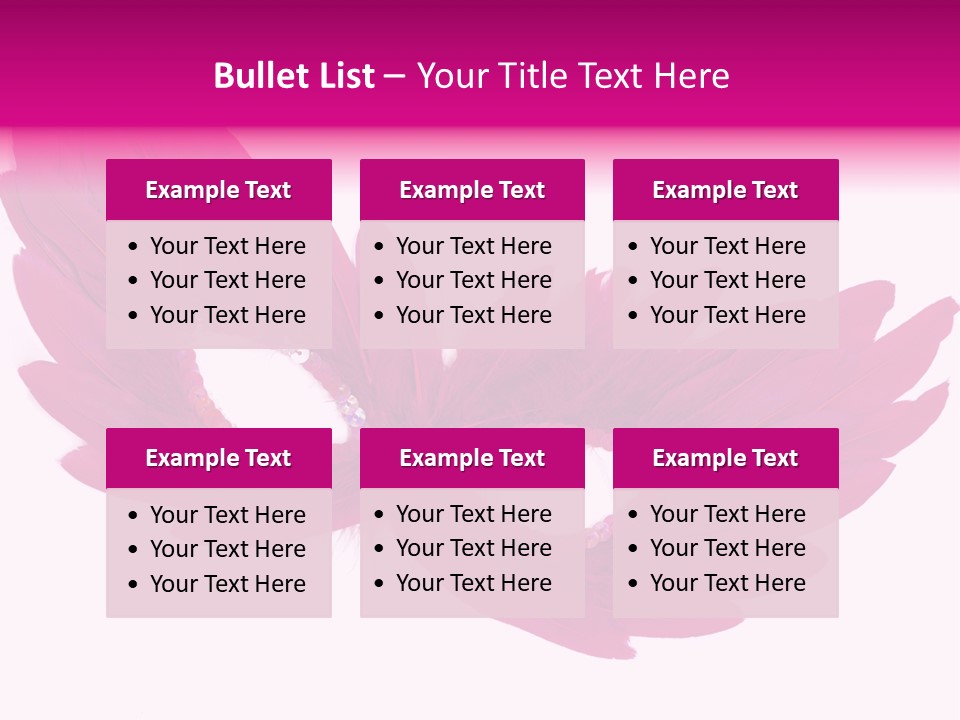 Feather Venetian Holiday PowerPoint Template