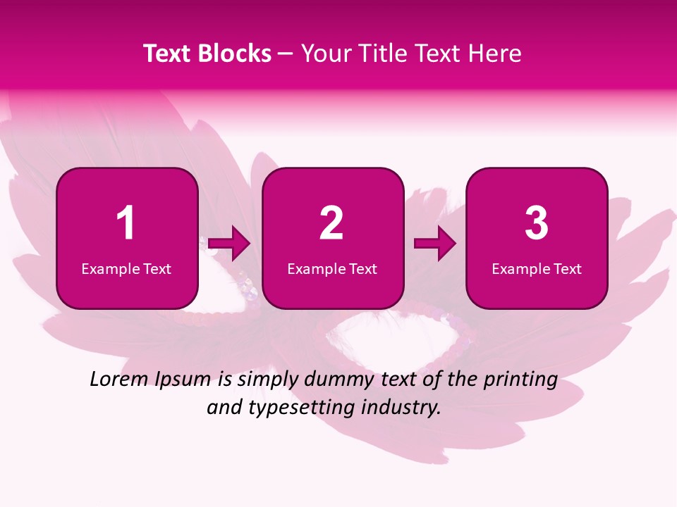 Feather Venetian Holiday PowerPoint Template