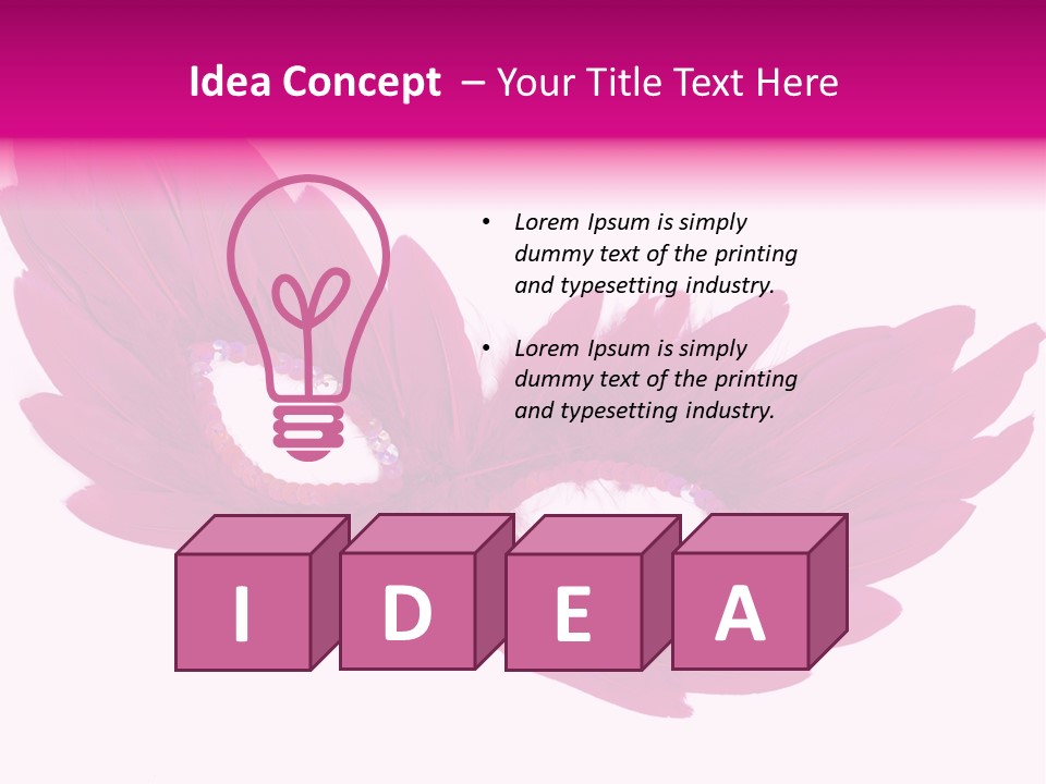 Feather Venetian Holiday PowerPoint Template