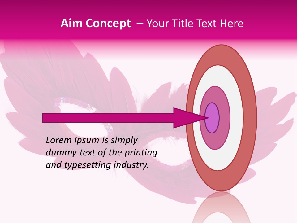 Feather Venetian Holiday PowerPoint Template