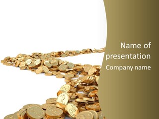 Golden Banking Backgrounds PowerPoint Template