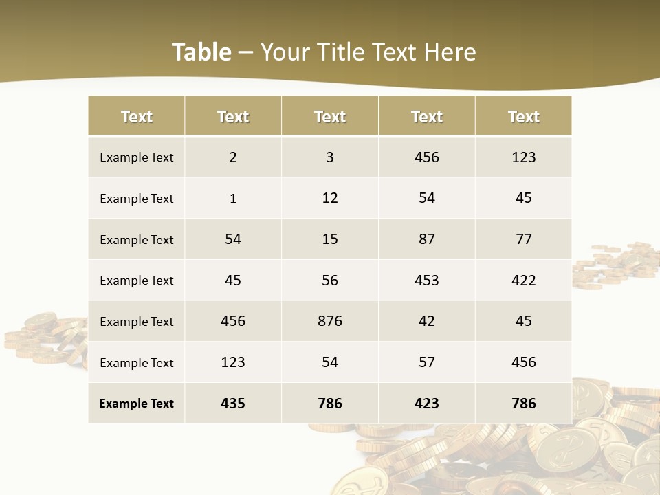 Golden Banking Backgrounds PowerPoint Template